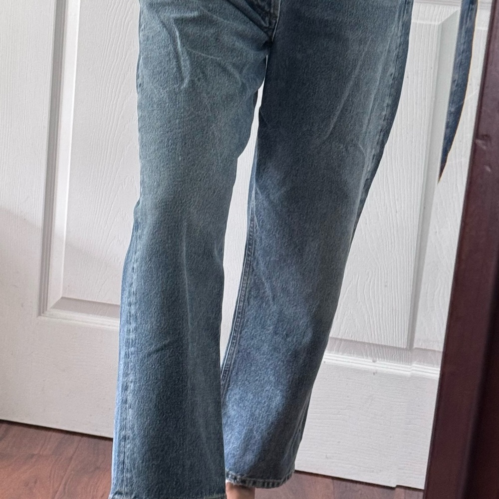 Agolde Light-Medium Blue Vintage Wash Jeans - ankle crop - Size 28